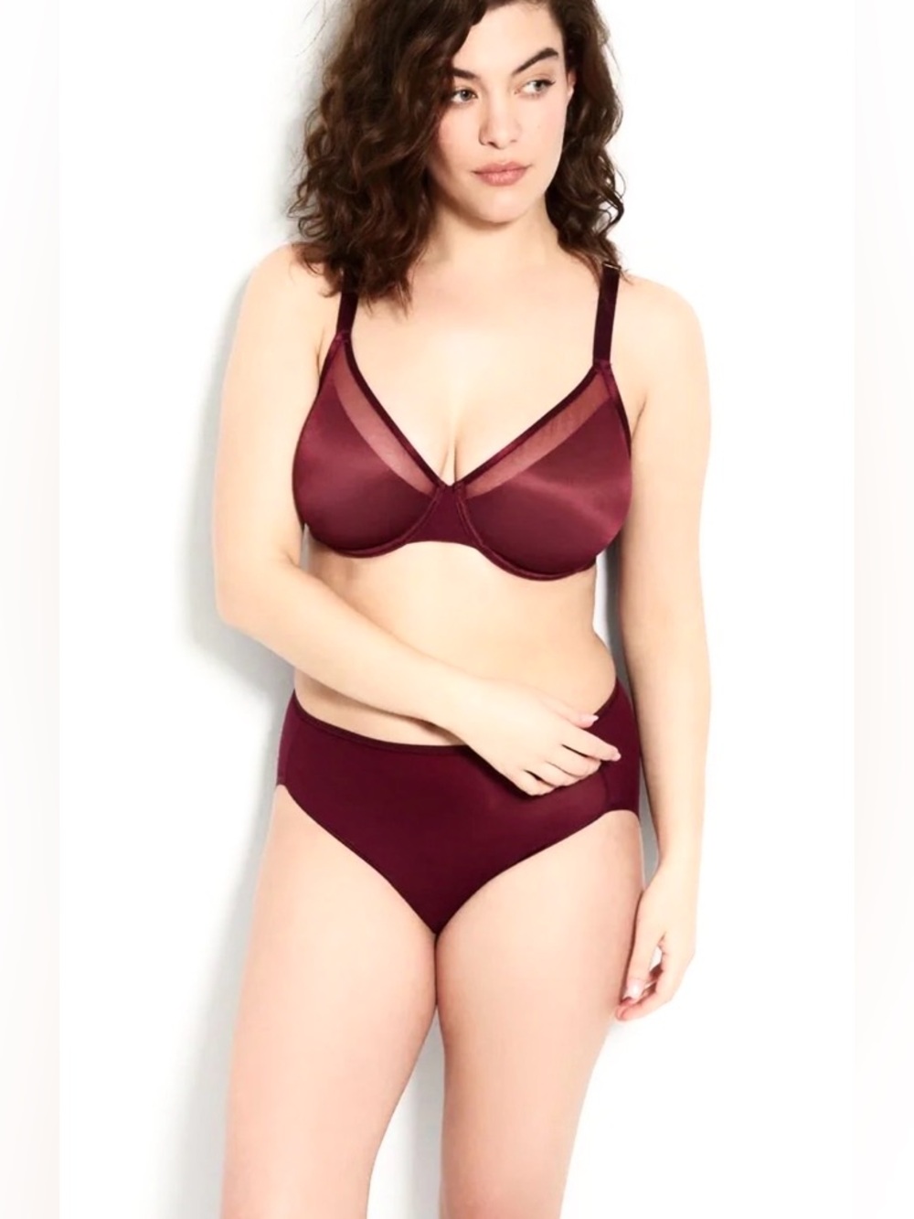 Soma Bra 34D Unbelievable Lift Perfect Coverage Wine Plum Unlined Underwire NWT